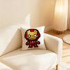 Iron Man Throw Pillow Cushion Accent Pillow Includes Pillow Core 18X18 Inch For Sofa Bedroom