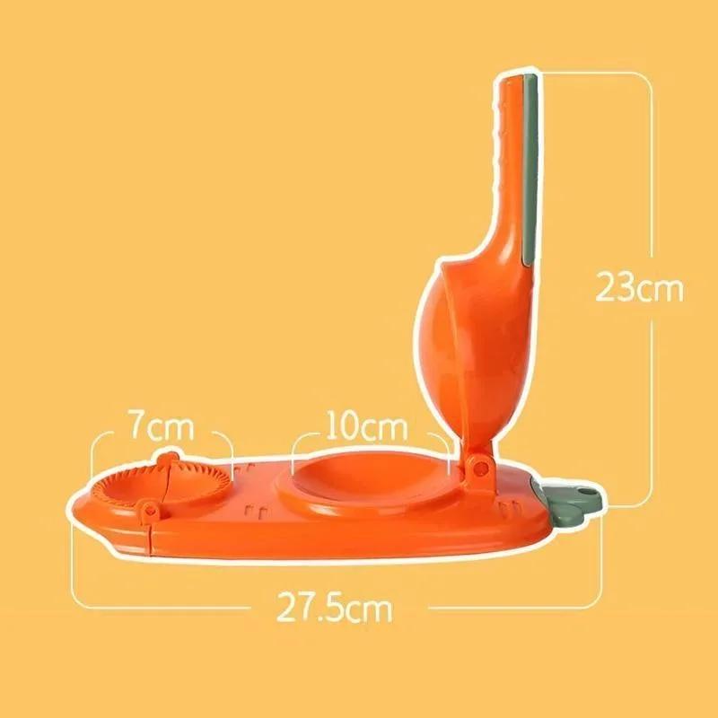 2 In 1 DIY Dumplings Maker Dough Pressing Tool Manual Wrapper Making Plastic Mold Skin Artifact Dough Press Kitchen Accessorie
