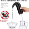 Electric Wine Aerator Wine Pourer and Wine Dispenser Pump One Touch Wine Decanter USB Rechargeable Spout Pour