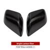 Rear View Mirror Cover For Tesla Model 3 Model Y 2024 Accessories Side Door Real Carbon Fiber Shell Auto Styling Protector Part