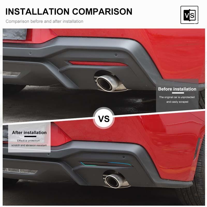 Автомобильные задние противотуманные фары декоративные крышки ABS украшения для Ford Mustang 2024 Up внешние аксессуары, матовый черный