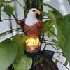 Resin Eagle Lawn Lamp Brown Patio Lights Creative Garden Decoration Lamp  Outdoor