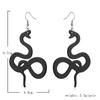 Большие акриловые серьги в стиле змеи в стиле панк для женщин и мужчин, ретро винтажные висячие серьги с животными, ювелирные изделия