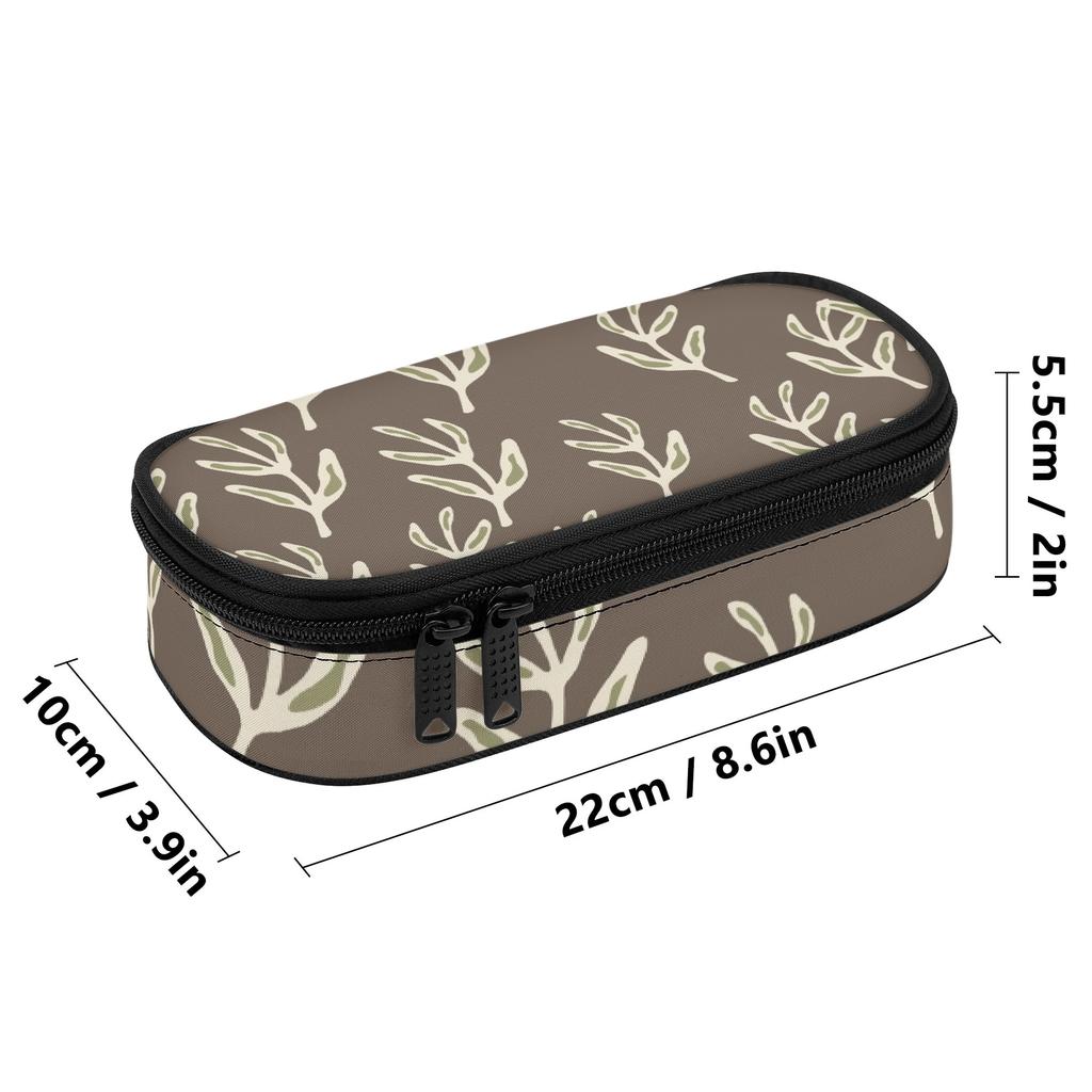 Pencil Case Neat Design 300D Polyester Zipper Closure with Organized Pen Slots Mesh Pocket and Large Main Compartment for Students