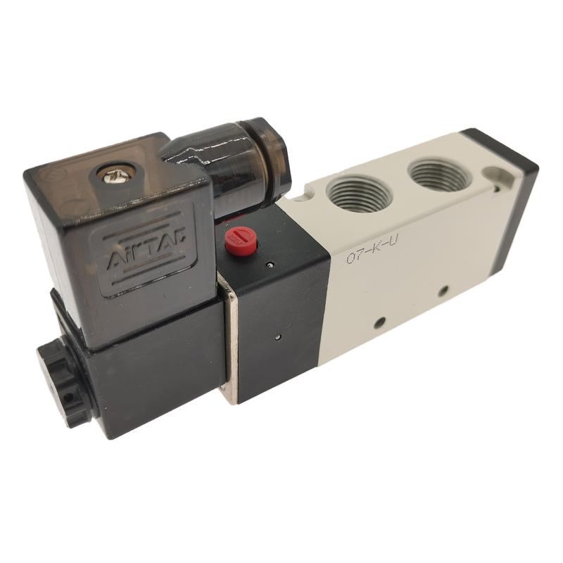 AIRTAC Pneumatic 3/8" Solenoid Valve 4V310-10/08 Single Coil Pilot-Operated Electric 5/2,5/3 5 Way 2 Position 1/2" 4V410-15