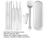 9Pcs Blackhead Remover Kit Stainless Steel Pimple Extractor Set with Storage Box Professional Acne Removal Tools Portable Pore Cleaning