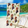 Ultra-Soft Beach Towel with Mario Theme,Ideal for Pool - Camping, Diving - Perfect Travel Essential, Vibrant Beach Towel.