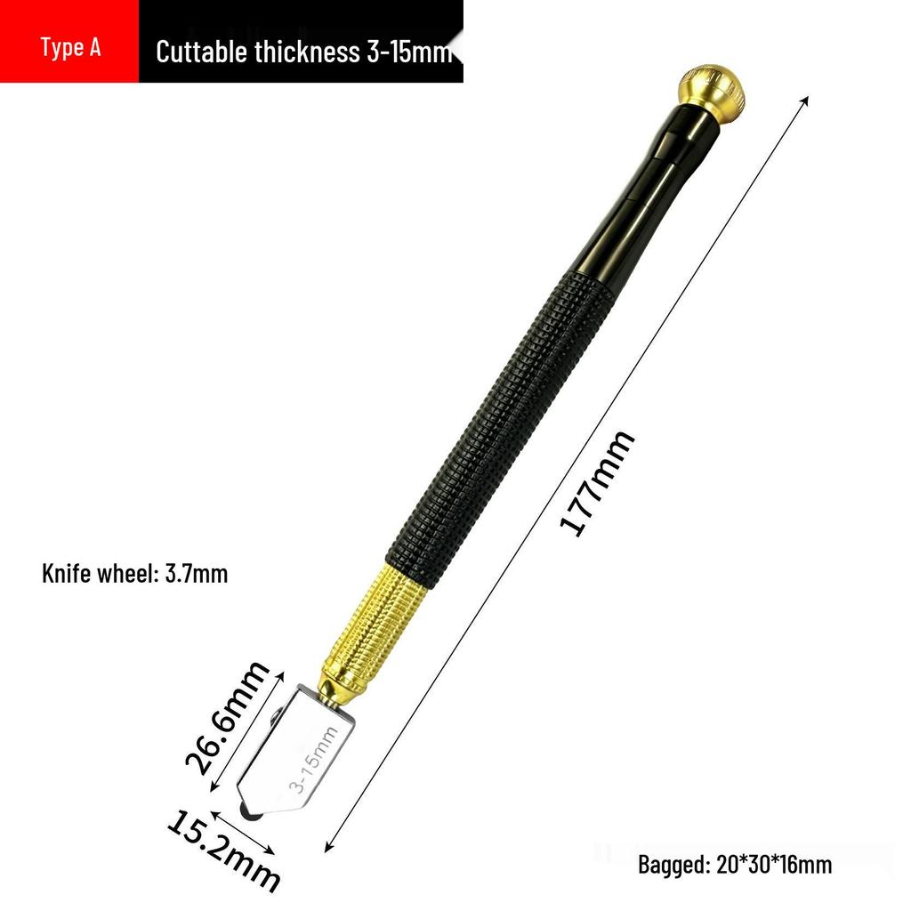 Handheld Glass & Tile Cutter: Two-in-One Tool with Diamond Blade