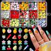 1 Set 3D Nail Art Charm Assorted Mini Acrylic Nail Design Jewelry Resin Charm DIY Crafts Nail Decoration Accessories