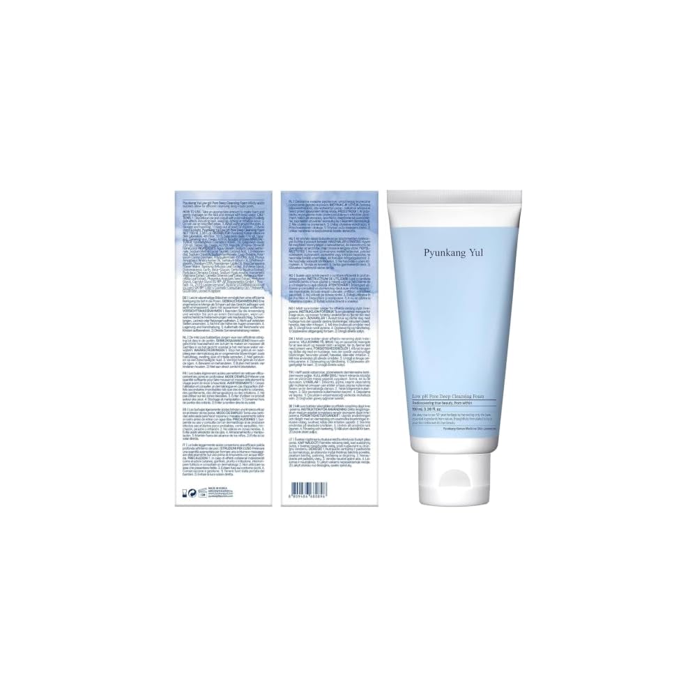 PYUNKANG YUL Mildly Acidic pH Cleansing Foam 100ml Facial Cleanser. Deep moisturizing, hydrated