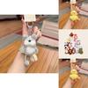 Rabbit Penguin Duck Bear Plush Keyring With Pull Out Feet For Kids And Teens