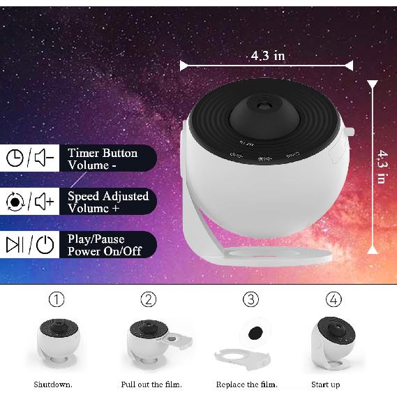 Planetarium Projector Night Light Galaxy Projector 360° Rotate Star Projector lamp For Room decoration Star Sky Projection Lamp2