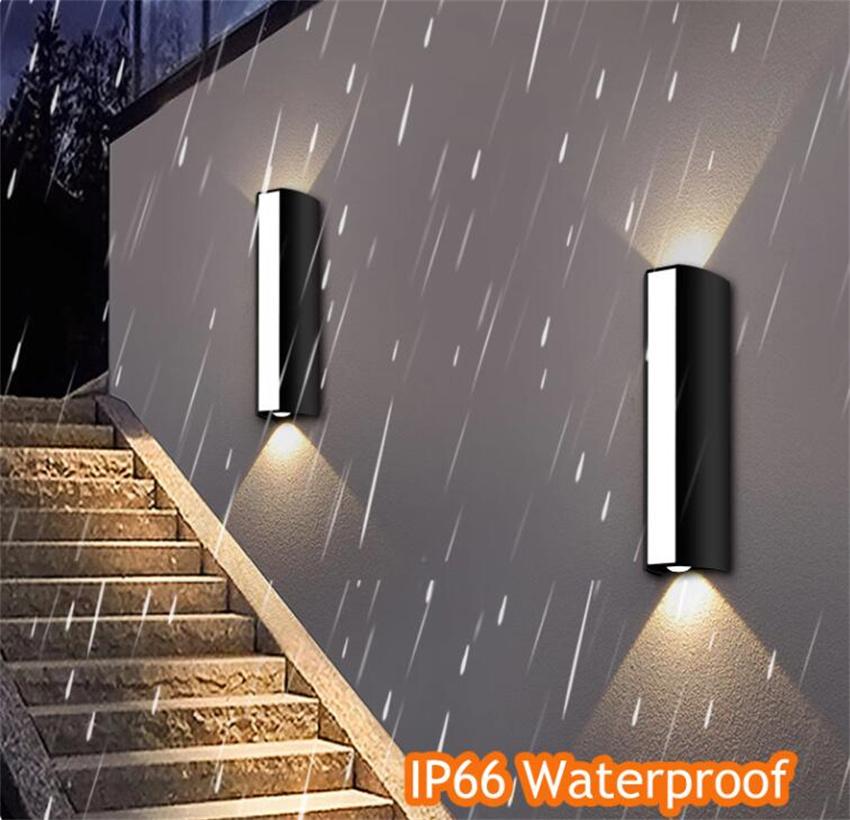 Modern Led Waterproof Outdoor Up Down Wall Lamp IP65 Aluminum 12w LED Wall Light Indoor Decorated Wall Sconce