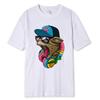 Футболка с принтом животных Roaring Cat Fun Y2k Hip Hop Street для мужчин и женщин, свободная, хлопковая, с короткими рукавами, мягкая, дышащая, одежда для пар