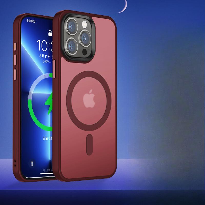 Подходит для чехла для мобильного телефона Apple 16 IPhone 15 ProMax Противоударный Магнитная присоска Magsafe 13