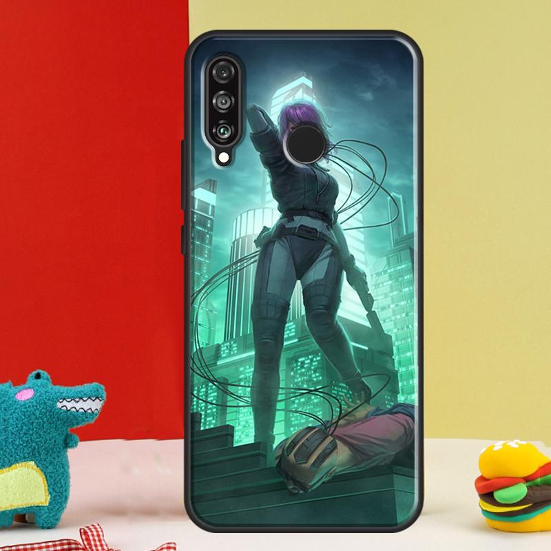 Чехол для Huawei Nova 12s 12i 11i 8i 9 10 SE Y91 Y90 Y60 Y70 Y72 Y61 P20 P40 P30 Lite P60 Pro с изображением из аниме Призрак в доспехах