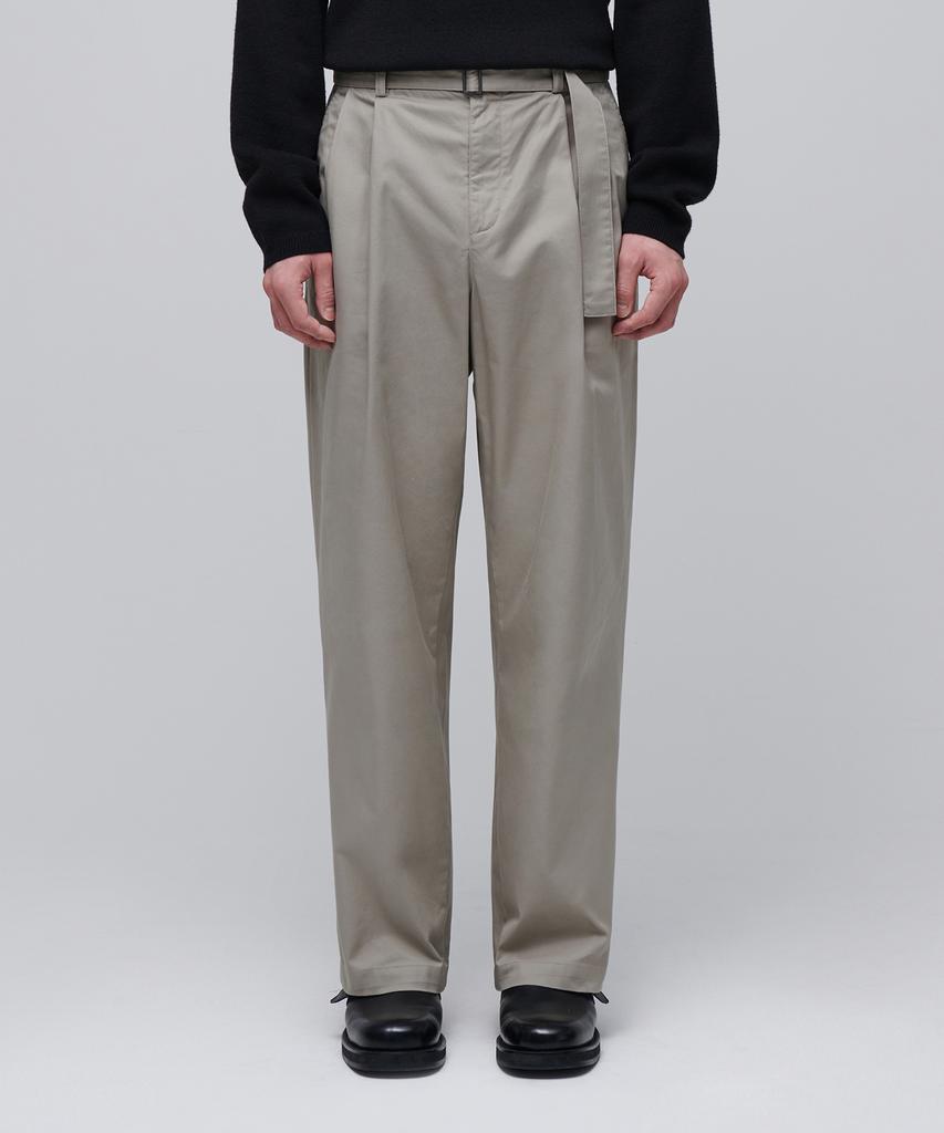 MUSINSA STANDARD Semi-Balloon Belted Chino Pants [Dusty Beige]