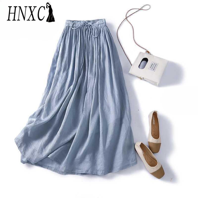 HNXC Женская Мода Повседневная Однотонная С Принтом Летняя Весенняя Юбка