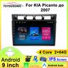 Для KIA Picanto 2007 Навигация GPS Android Автомагнитола Мультимедийный плеер Стерео wifi+4G Carplay авто видео