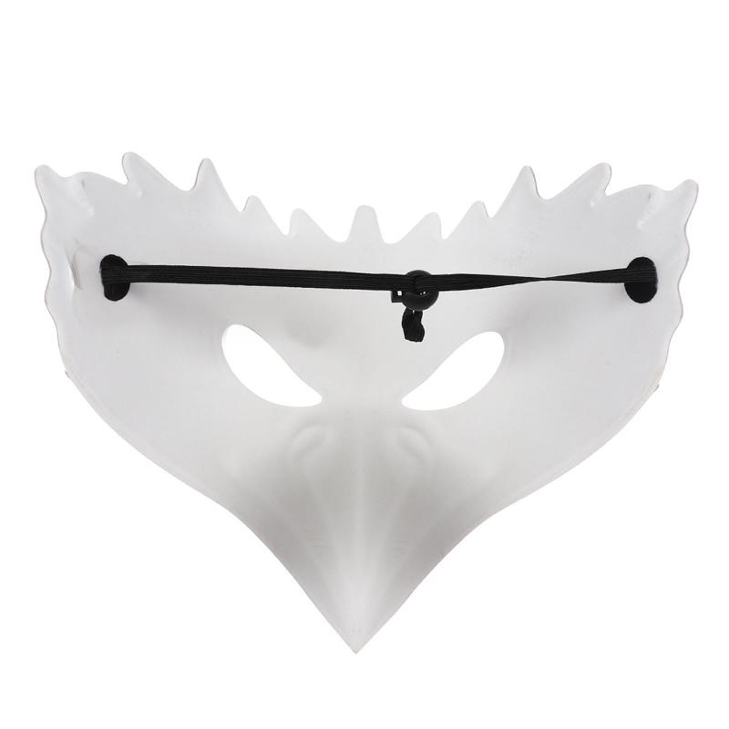 Adjustable Eagle Mask Half Face Animal Mask Lifelike Halloween Party Cosplay Costume Mask with Long Nose for Women Men