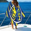 Fcsm Football Club Emblem Beach Towel - Soft, Absorbent Microfiber, Lightweight, Ideal for The Beach, Parties, Travel, Camping fan gifts