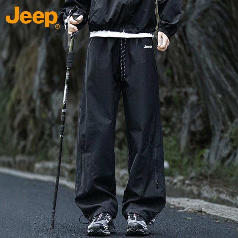 Jeep Мужские свободные прямые повседневные рабочие брюки