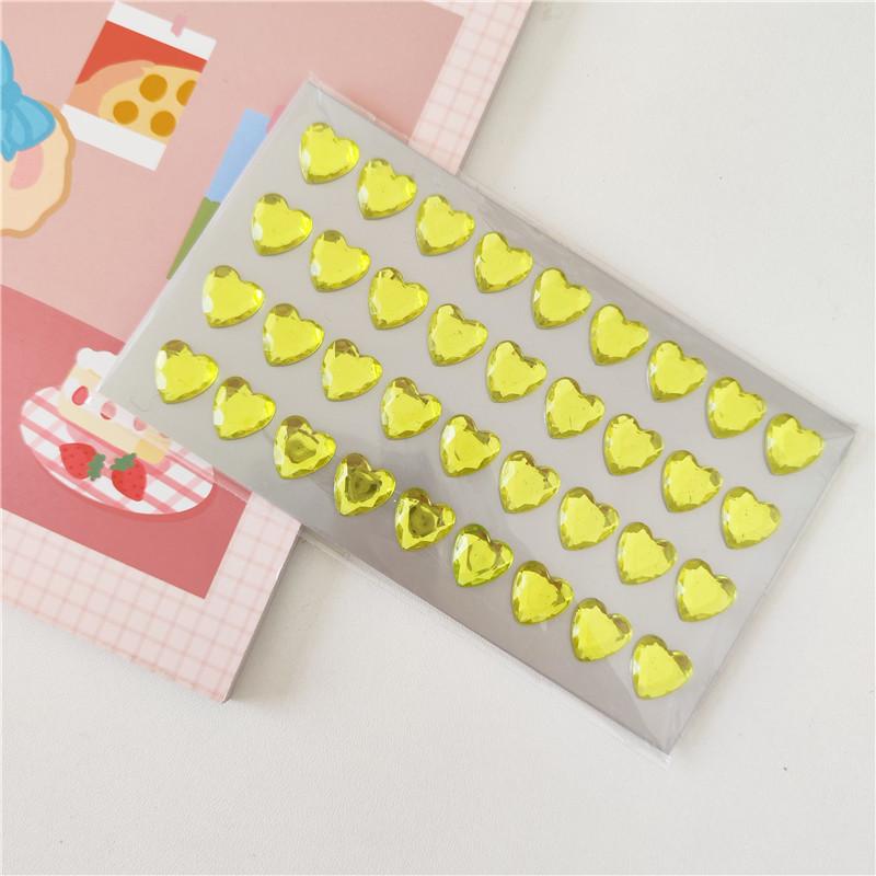 Colored Self-adhesive Rhinestones Sticker Children's Stage Show DIY Face Eye Decoration Acrylic Crystal Diamond Tattoo Sticker