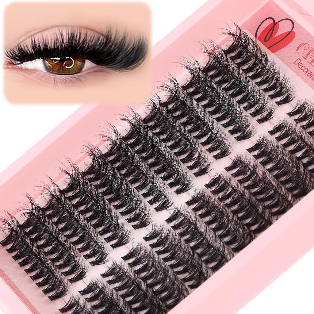Soft & Natural Segmented False Eyelashes - C Curl, Subtle European/American Style. Choose Your Look for a Big Eye Effect.