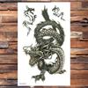 Realistic Dragons Fake Temporary Tattoo For Men Women Tribe Tigers Tattoos Stickers Spray Wolf Flowers Waterproof Tatoo Body Art