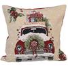 Cozy Christmas Decorative Pillow Cover With Rustic Knit Design For Festive Atmosphere