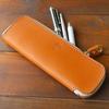Porco Rosso Leather Pencil Case with Made from Genuine Tochigi Simple Camel Color for Men and Women Tray, Leather, Design, [sokunou]