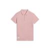 Pure Color Casual Polo Shirt Men Tops Light-Taupe-Purple APLS041-13