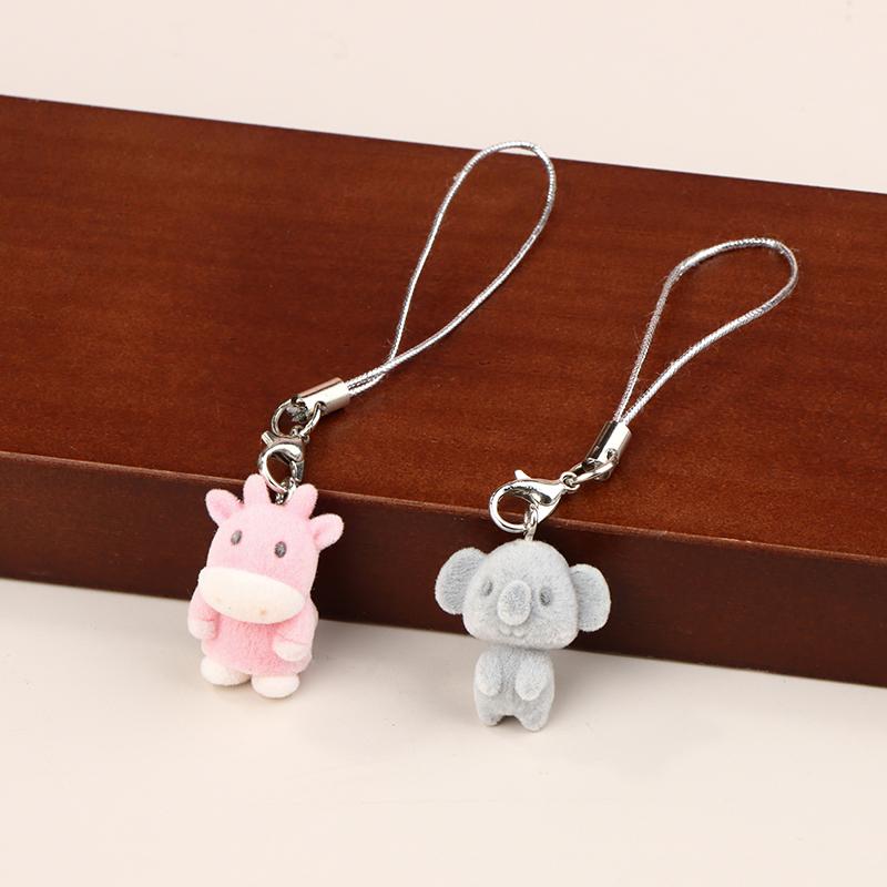 Милый стеганый теленок коала мобильный телефон шнурок мультяшное животное кулон телефон цепочка школьная сумка кулон брелок