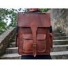 Handmade Leather Bag Men Leather Backpack Brown Bag Women Rucksack Office Travel Backpack for Him & Her Laptop Backpack Gift Leather Bag