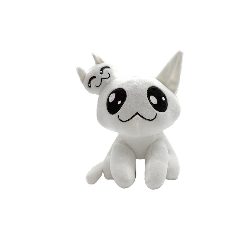 Новые плюшевые игрушки Mewgenicsss Мультяшная белая двуглавая кошка Стейси Мягкие куклы Игровая плюшевая игрушка Подарки на день рождения для детей