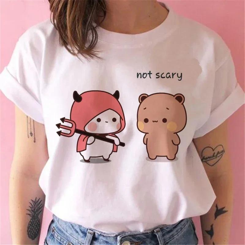 Принт Женская футболка Девушка Графический принт Мода Harajuku Одежда Повседневная Женская Y2K Топы Футболка Графические футболки