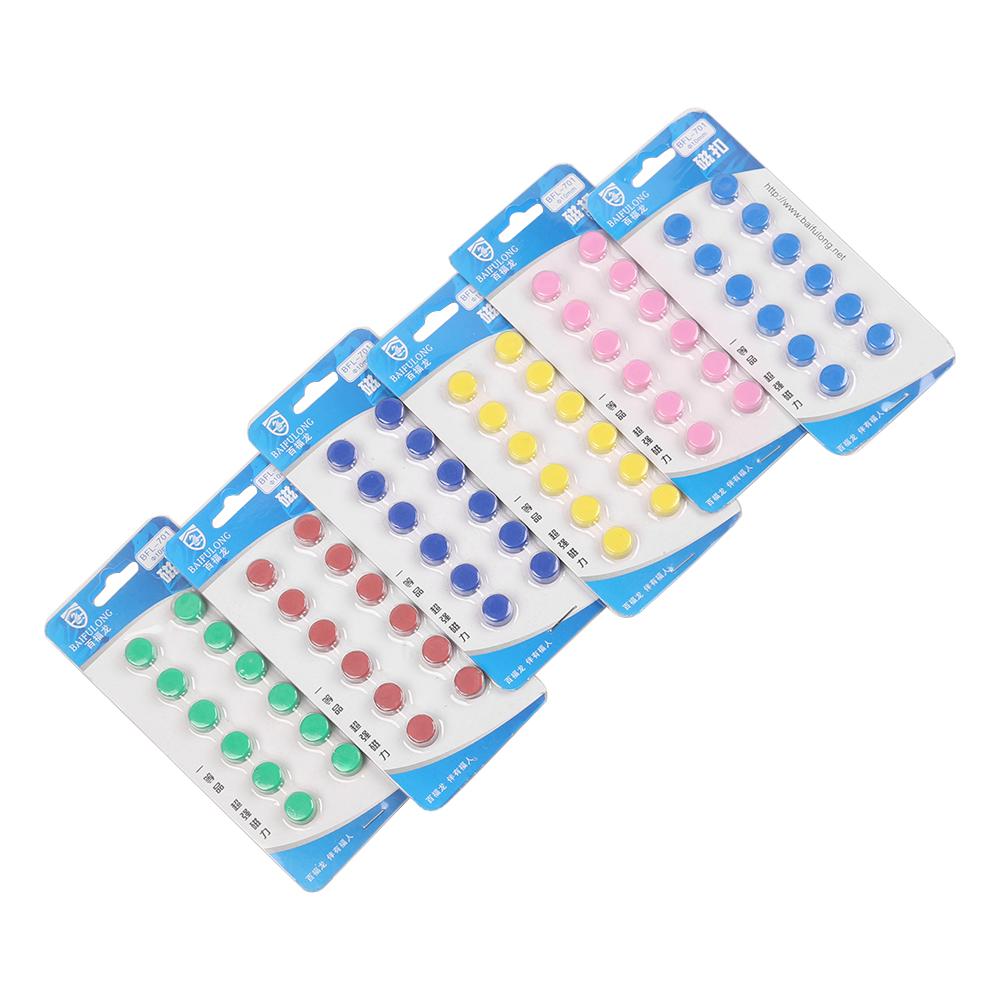 10MM/12PCS Круглые школьные принадлежности Обучающие домашние декорации Магнитные наклейки Классификация Магниты на холодильник