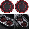 2Pcs Car Cup Coasters Heat-Resistant Non-Slip Design Waterproof Groove Pattern Universal Cup Holder