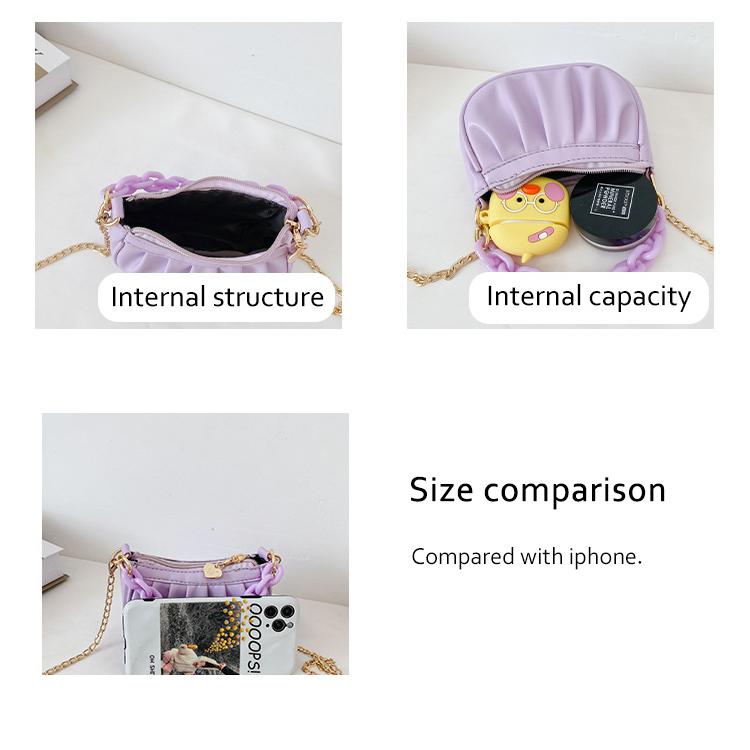 Детские сумки на плечо из искусственной кожи, детские сумки-мессенджеры, плиссированные модные сумки для маленьких девочек, милая сумка через плечо для родителей и детей, детский кошелек для монет