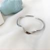 Trendy Fashion Adjustable Arc Bending Girls Opening Bangle Jewelry Simple Bracelet Women Gift