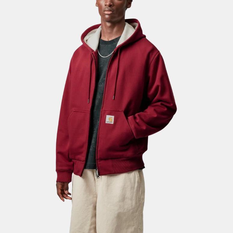 Carhartt WIP Активная худи FW25 Классический карман-кенгуру Логотип-этикетка Худи унисекс I035602-H8-06