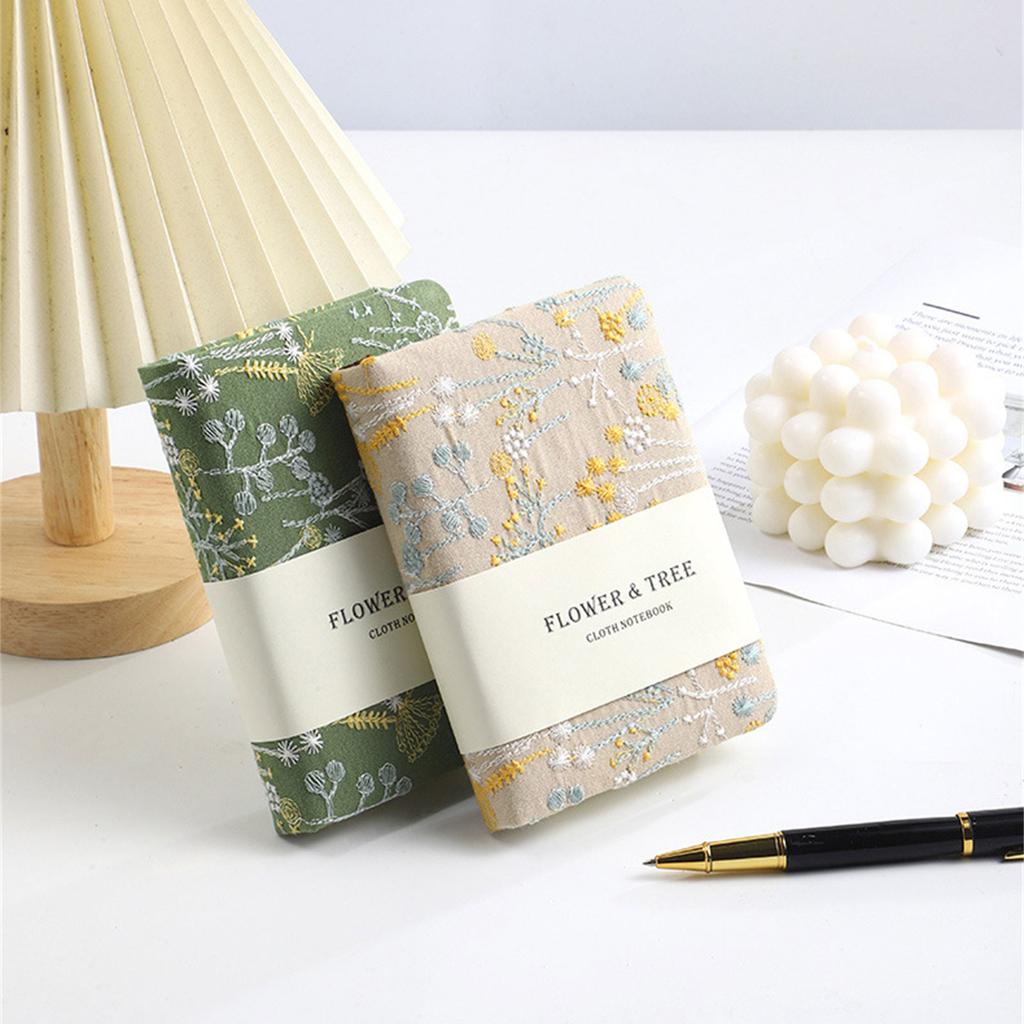 Вышитый блокнот на 256 страниц, небольшой блокнот в линейку для студентов, женщин, пишущих журналы в твердом переплете