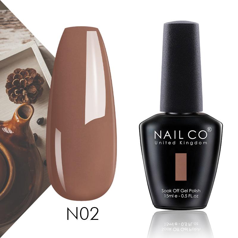 NAILCO 15 мл осень-зима коричневый кофейный гель для ногтей дизайн ногтей хаки телесного цвета серия блестящий маникюрный набор УФ-гель для ногтей