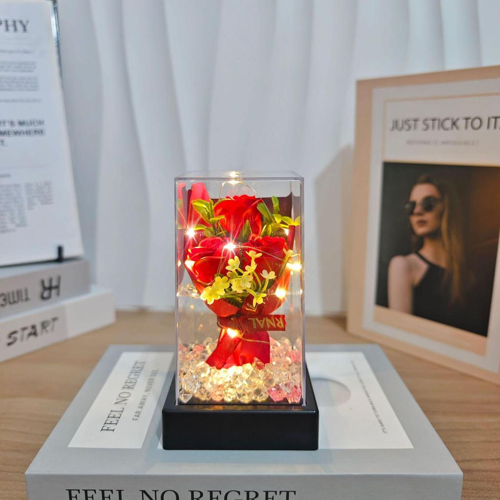 Preserved Rose Bouquet for Valentine's, Teacher's Day, Birthday - Gift & Decoration