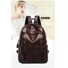 Women's Soft Leather Anti-theft Retro Casual Lightweight Backpack Handbag Travel Daily and Shopping Bag