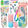 Наборы «Укрась свою бутылку для воды» для девочек 4-6-8-10 лет, Поделки-раскраски «Русалка», Веселые подарки-игрушки для творчества для девочек на День Рожд