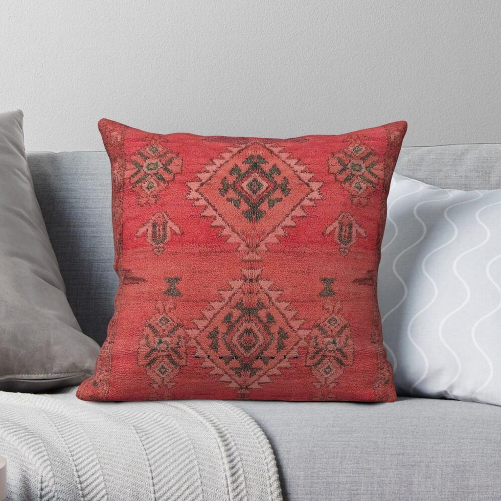 Heritage Moroccan Boho Pillowcase Polyester Linen Velvet Creative Zip Decor Car Cushion Cover