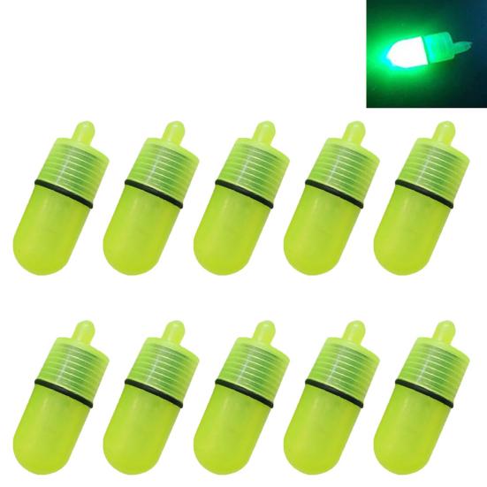 10Pcs Portable Fishing Rod LED Light Fish Bite