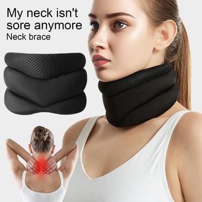 Противохраповой шейный бандаж, регулируемый, с высоким отскоком, пенный шейный бандаж, обезболивающий, стабилизирующий челюсть, для мужчин и женщин