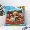 Модные Домашние Подушки с Изображением Donkey Kong Bananza Игровые Аксессуары Наволочки Наволочки на Подушки На молнии Разные Размеры